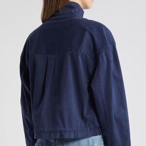 Boxy Field Chore Utility Barn Jacket  sz M - Navy